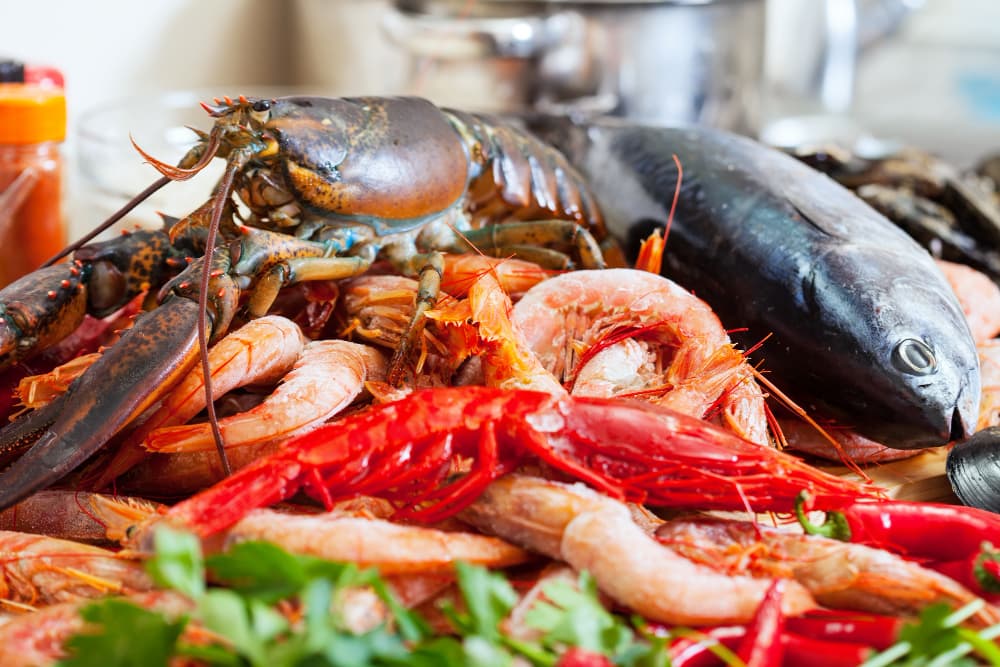Principais benefícios de comer frutos do mar